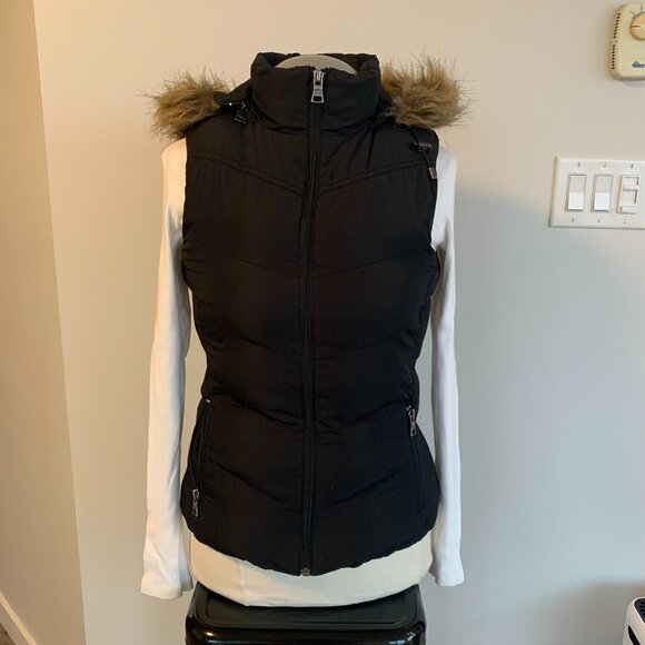 Banana Republic Vest with Fur Lined Hood (Detachable) - Picture 1 of 8